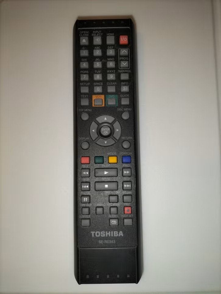 Originele Toshiba SE-R0343 Afstandsbediening DVD/VHS, Ophalen of Verzenden, Vhs