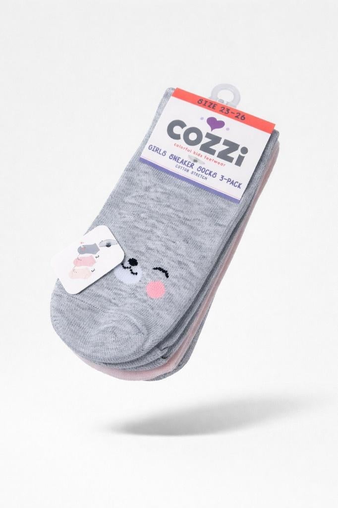 Partij 3-pack Cozzi sneakersokken voor meisjes 23/26, NHP International, Meisje, Sales@nhp-international.com, Ophalen of Verzenden
