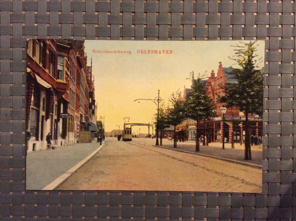 Delfshaven, Schiedamscheweg, Ophalen of Verzenden, Voor 1920, Gelopen, Zuid-Holland