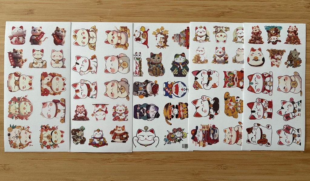 Lucky kat sticker vellen, Verzamelen, Verzenden, Nieuw