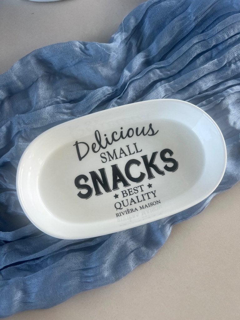Rivièra Maison snack plate small, Ophalen, Overige materialen, Overige stijlen, Schaal of Schalen