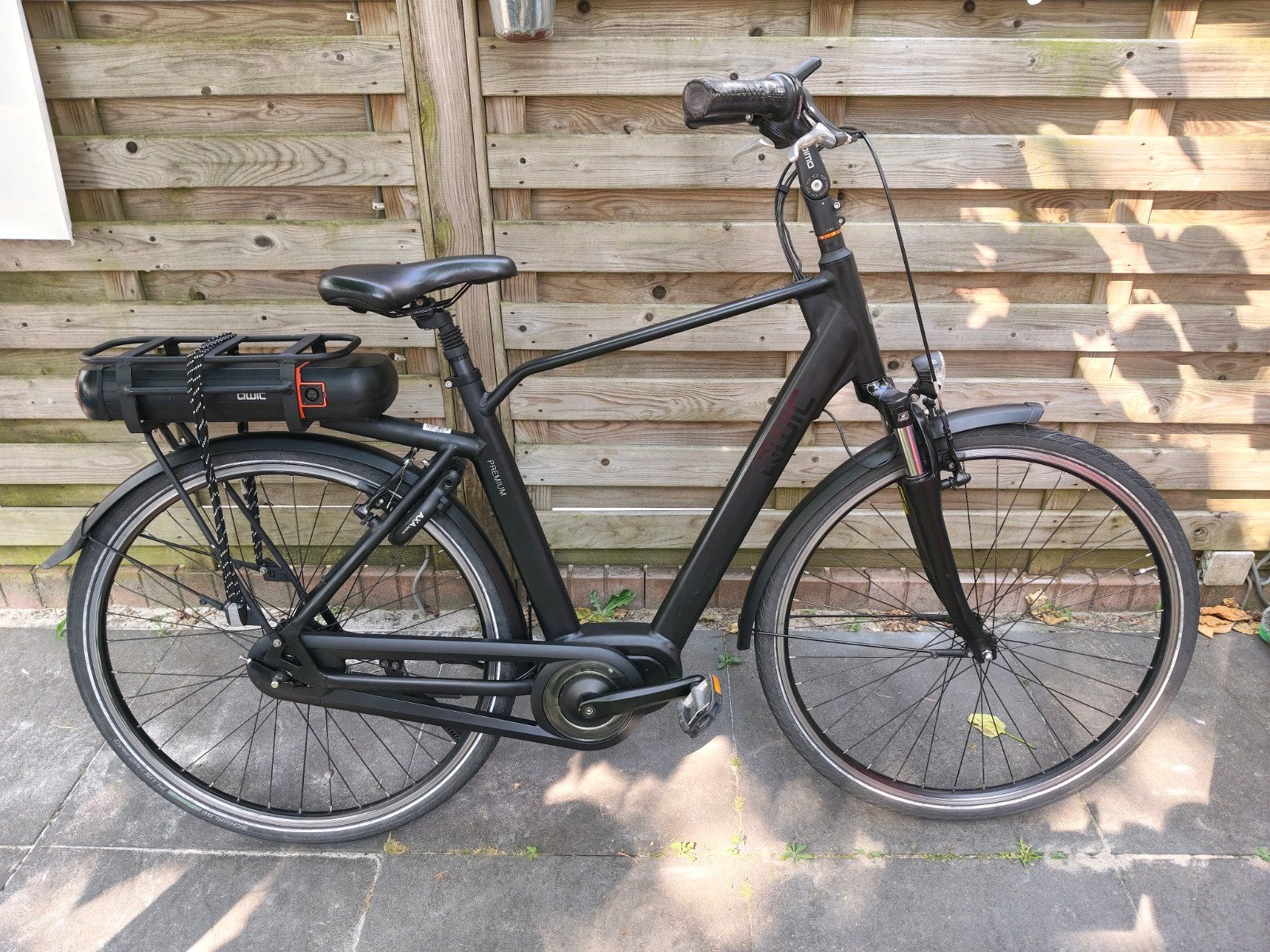 Qwic premium mn7 elektrische herenfiets Bafang middenmotor, Fietsen en Brommers, 51 tot 55 cm, Ophalen, Zo goed als nieuw, Overige merken