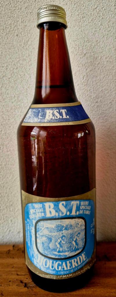75cl volle fles BST bier HOUGAERDE 1986 LEUVEN. Verzamelaar, Verzamelen, Ophalen of Verzenden, Zo goed als nieuw, Flesje(s), Overige merken