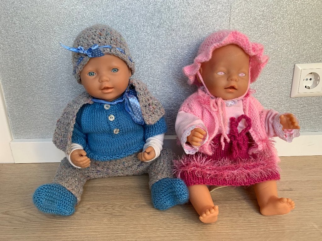 Super mooie poppen met bijpassende kleding, Ophalen of Verzenden, Gebruikt, Babypop