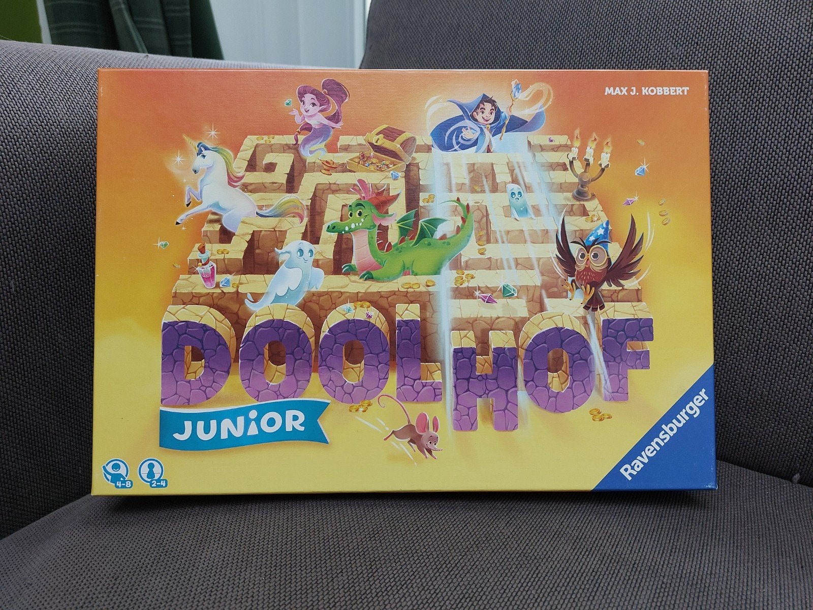 Ravensburger Betoverde Doolhof JUNIOR (4-8 jaar), Drie of vier spelers, Ophalen, Zo goed als nieuw, Ravensburger