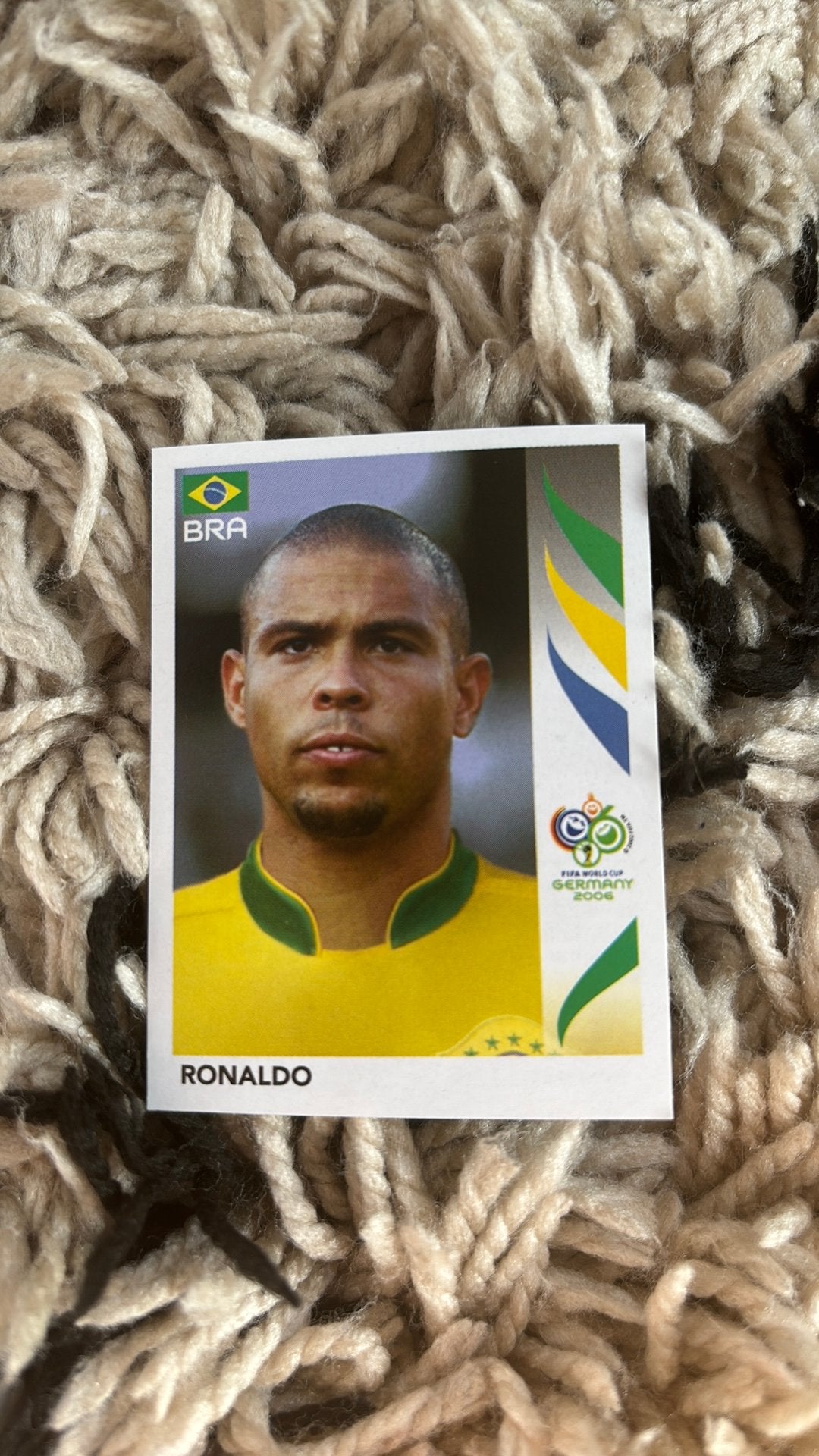 Panini plaatje 2006 ronaldo nazario brazilie rookie, Verzenden, Zo goed als nieuw, Buitenlandse clubs, Poster, Plaatje of Sticker
