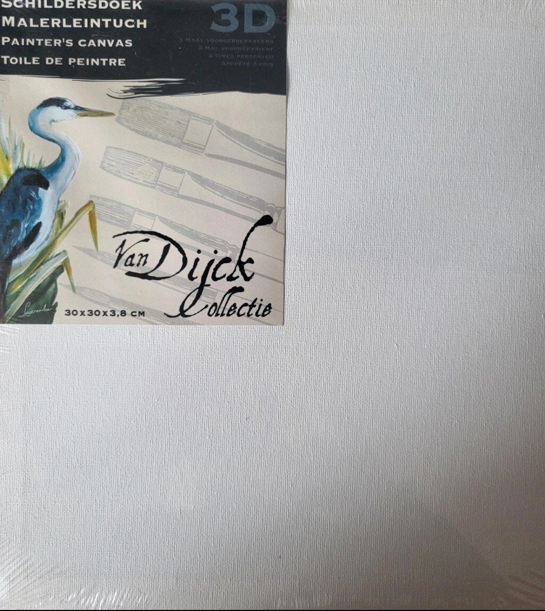 Nieuw Van Dijck Collectie Schilderdoek 30x30x3,8 cm, Ophalen of Verzenden, Nieuw, Doek