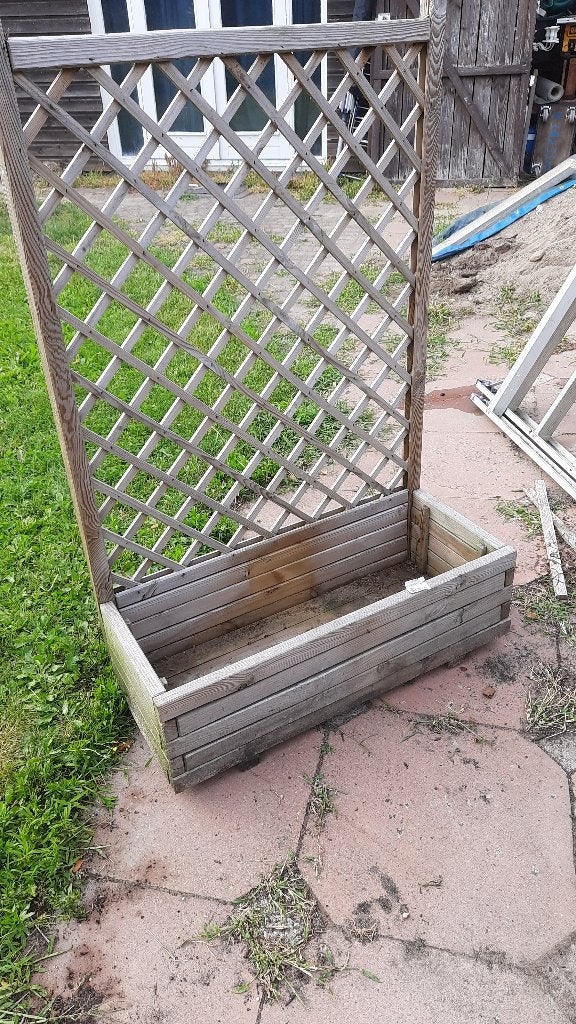tuinhouten plantenbak, Tuin en Terras, Bloembakken en Plantenbakken, Ophalen, Gebruikt, Balkon, 60 tot 100 cm