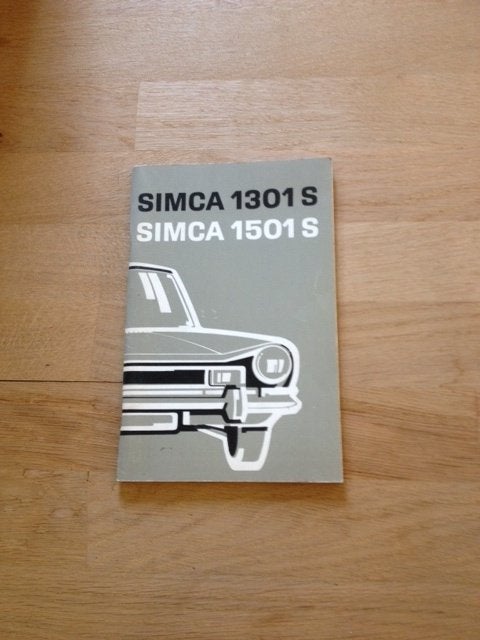 Simca       1301 S 1501 S    Gebruikershandleiding      (NL), Ophalen of Verzenden