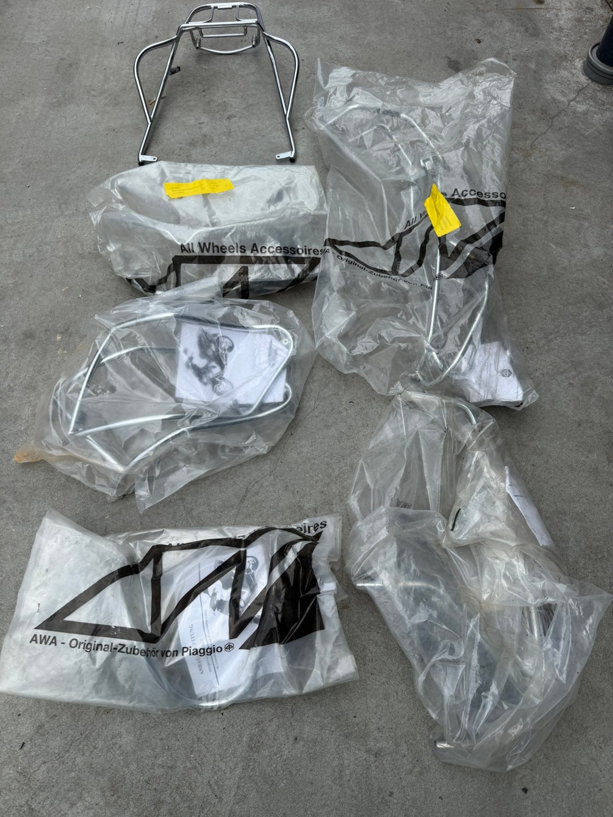 Gilera Runner sier beugel set valbeugels chrome NIEUW, Ophalen