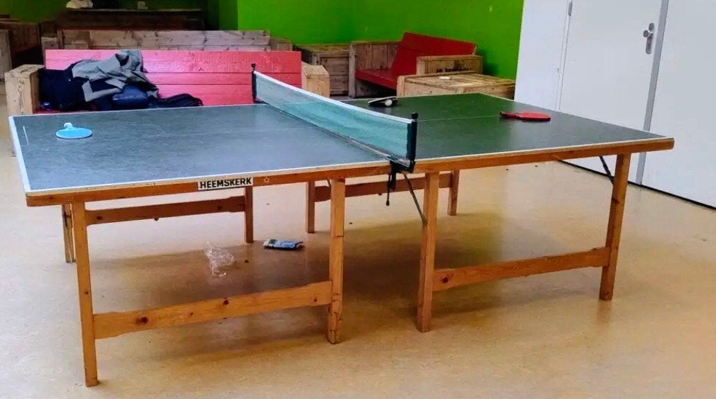 tafeltennistafel heemskerk, Sport en Fitness, Ophalen, Gebruikt, Tafel Indoor