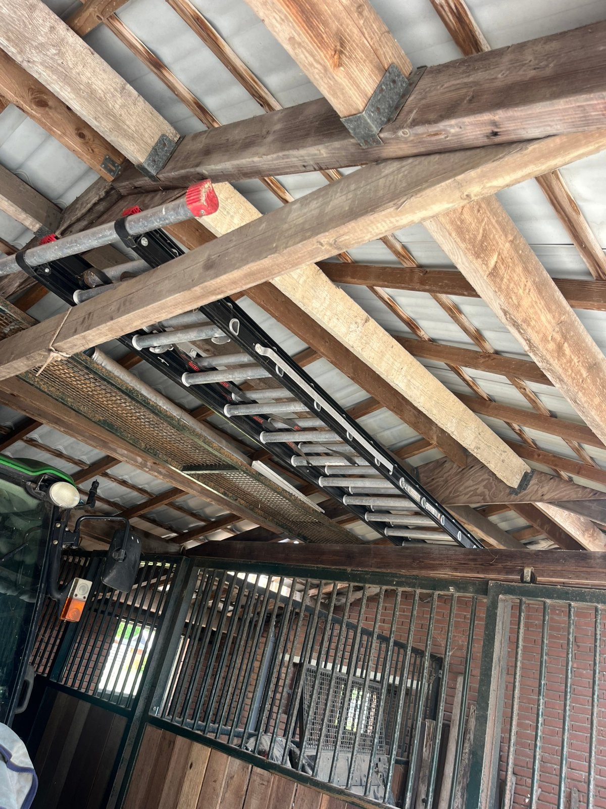 Altrex ladder 3 delig, Ophalen of Verzenden, Zo goed als nieuw, 4 meter of meer