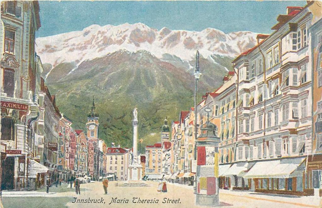 381-189-025 Innsbruck Maria Cheresia Street, Verzenden, Voor 1920, Oostenrijk