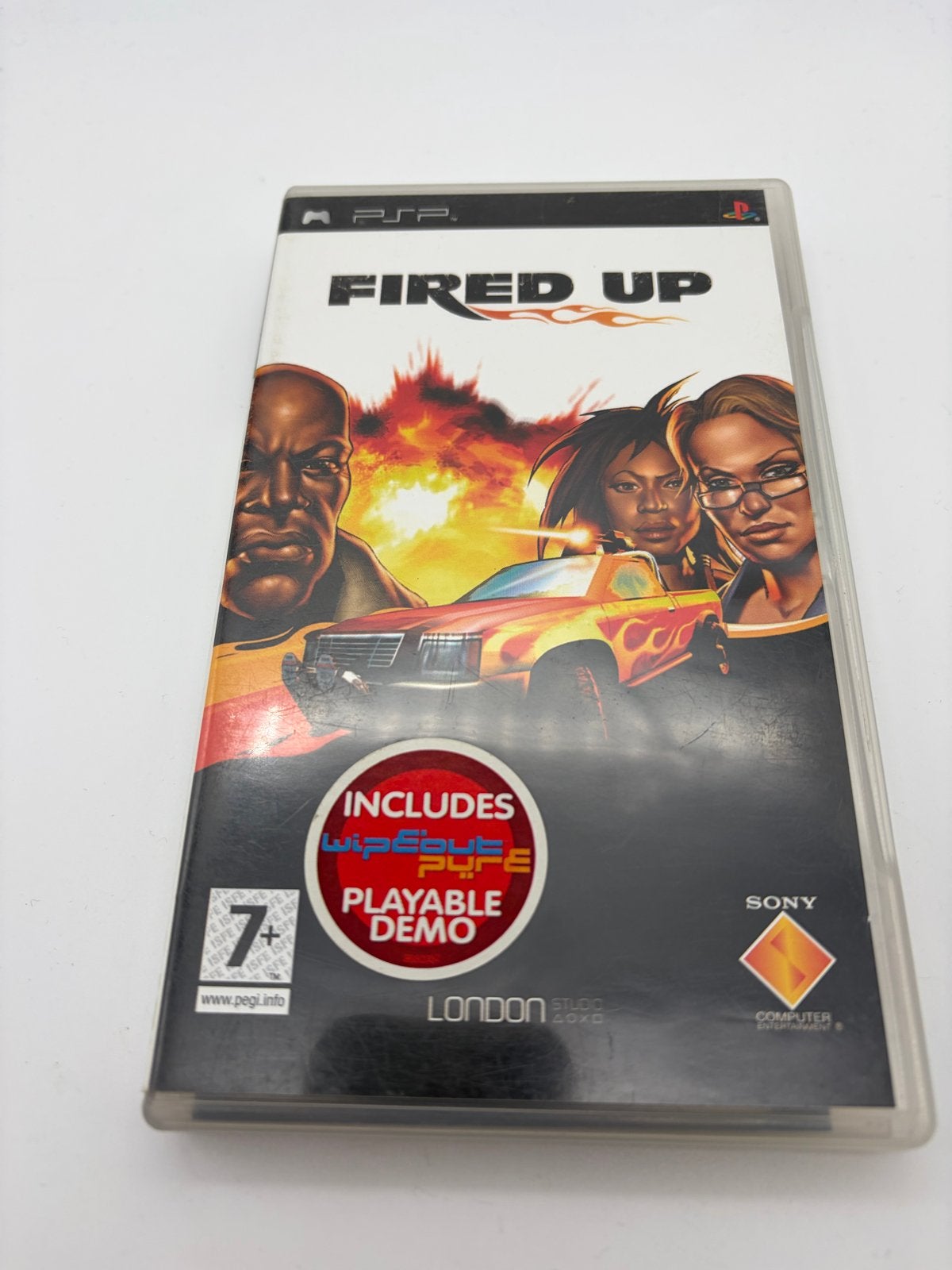 Fired Up PSP Game - Inclusief Wipeout Pure Demo, Avontuur en Actie, Gebruikt, 1 speler, Ophalen of Verzenden
