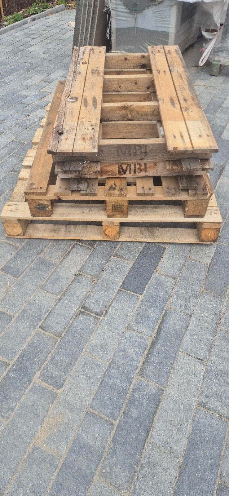 Gebruikte houten pallets - Ideaal voor diverse projecten, Doe-het-zelf en Verbouw, Hout en Planken, Ophalen, Gebruikt, 200 tot 250 cm