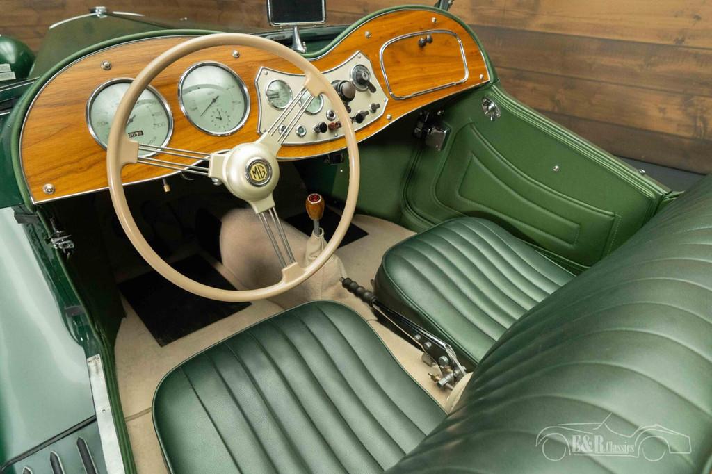 MG TD Cabriolet | 1950, Auto's, Achterwielaandrijving, 54 pk, Cabriolet, Leder