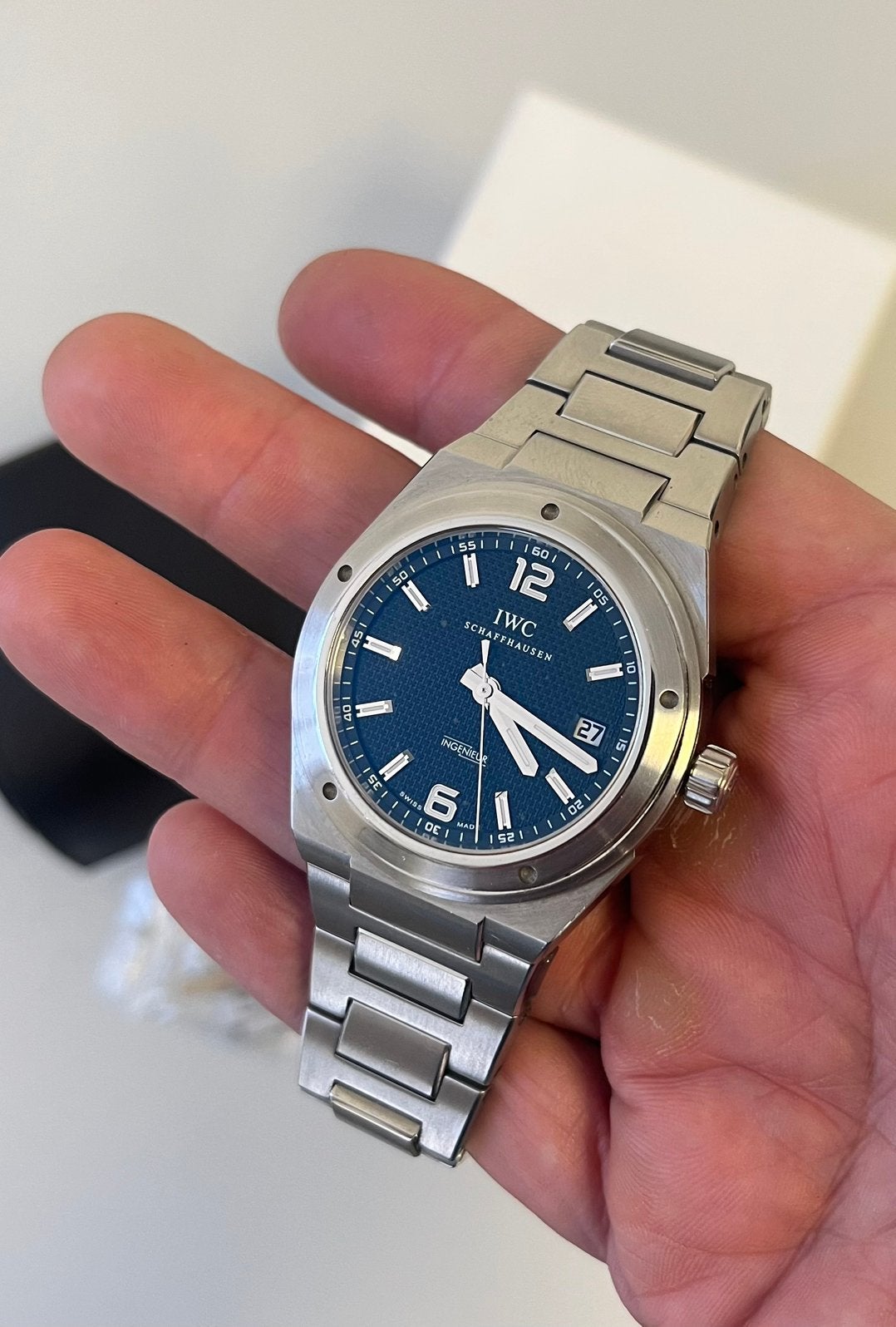 IWC Ingenieur ref IW 322701 in topstaat, Ophalen of Verzenden, Zo goed als nieuw, Leer, Overige merken