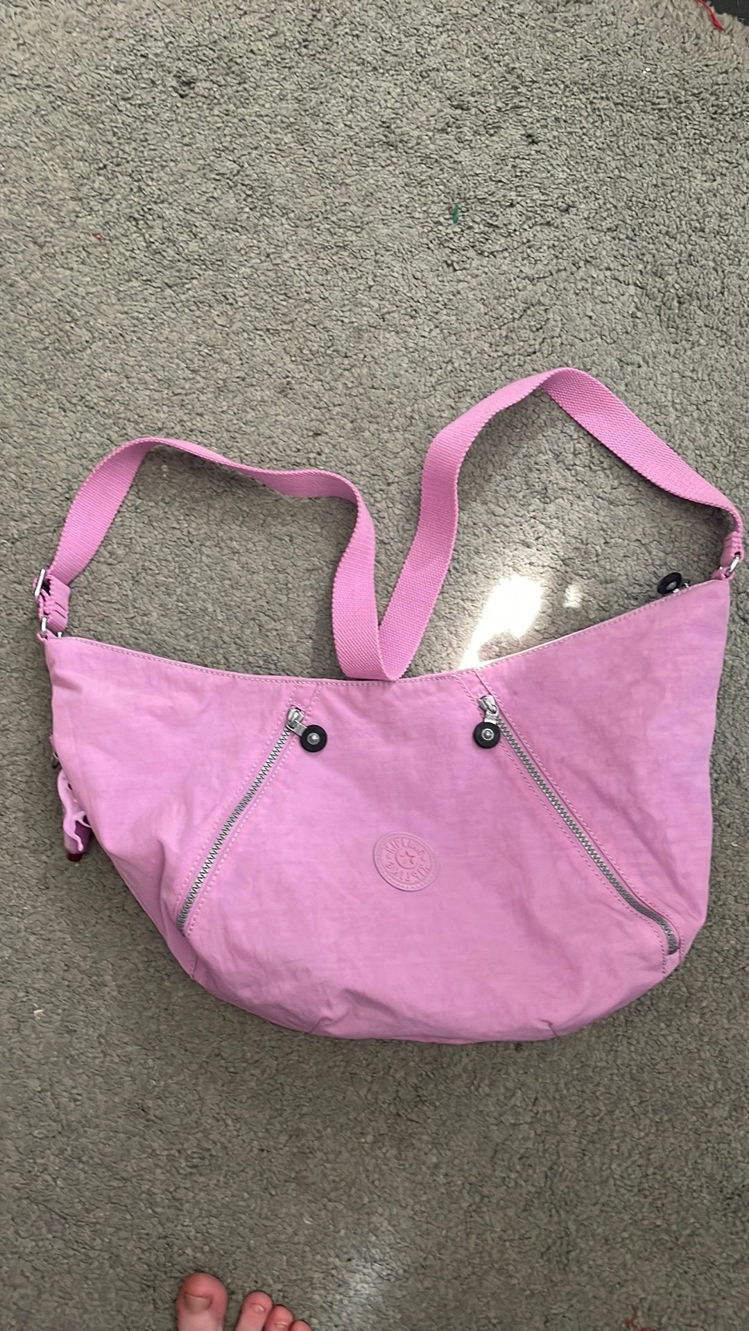 Kipling schoudertas, Ophalen, Zo goed als nieuw, Roze, Kipling