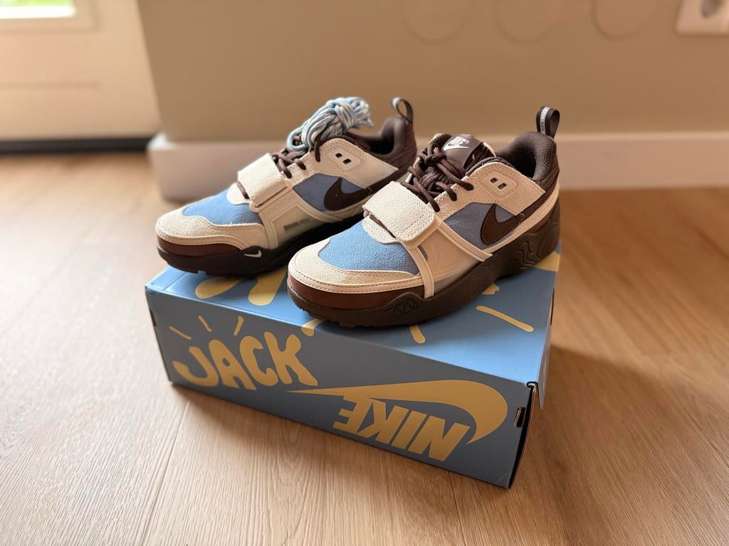 Nieuwe Nike Zoom Field Jaxx Travis Scott LecheBlue maat 37,5, Ophalen, Blauw, Nieuw, Sneakers of Gympen