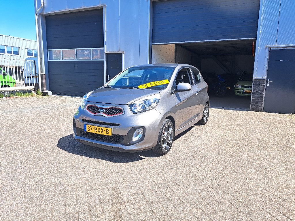 Kia Picanto 1.0 Cvvt 3-DRS 2011 Grijs, Voorwielaandrijving, Stof, Zwart, Start-stop-systeem