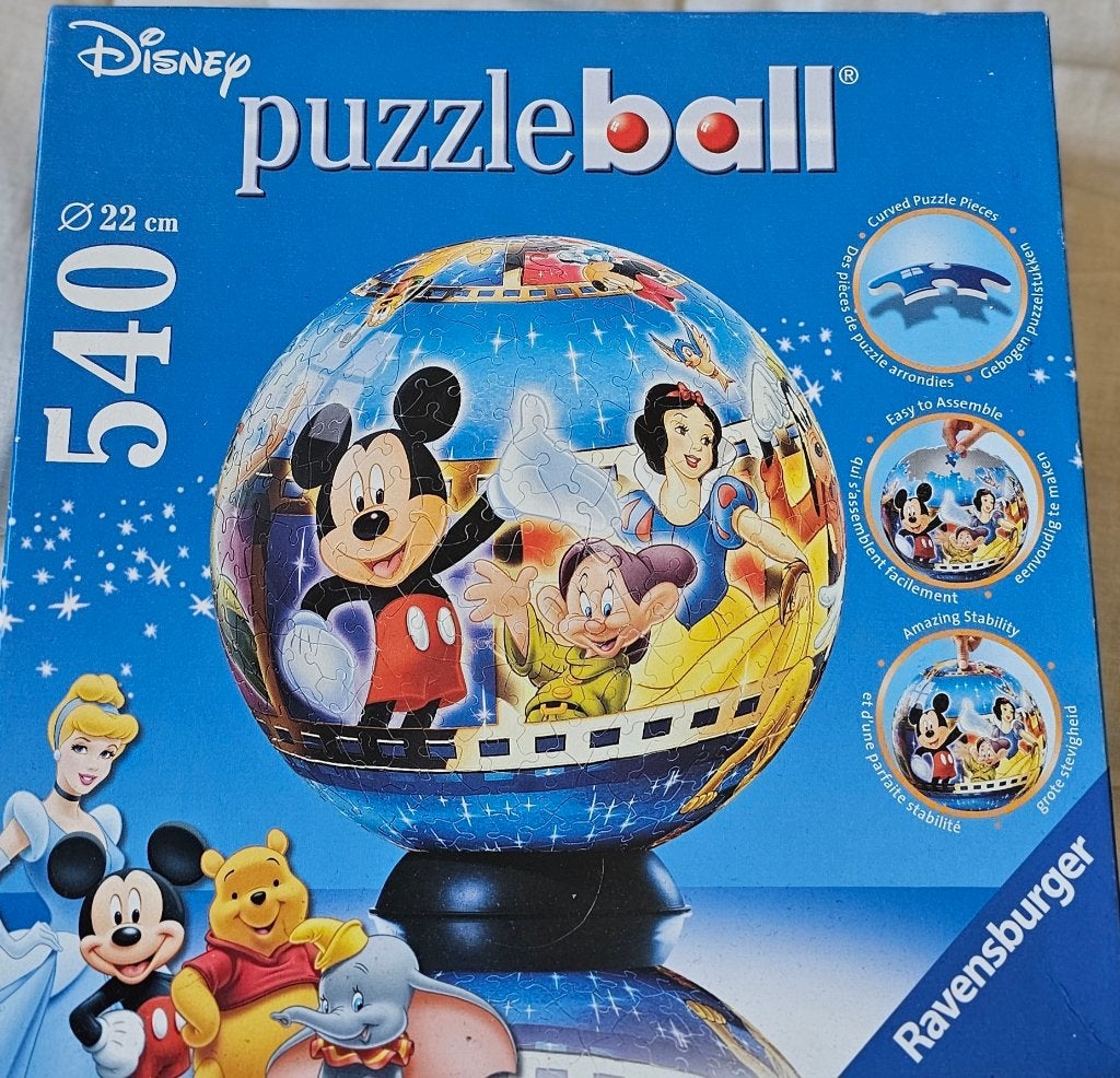puzzelbol disney, Kinderen en Baby's, Ophalen of Verzenden, Meer dan 50 stukjes, Zo goed als nieuw