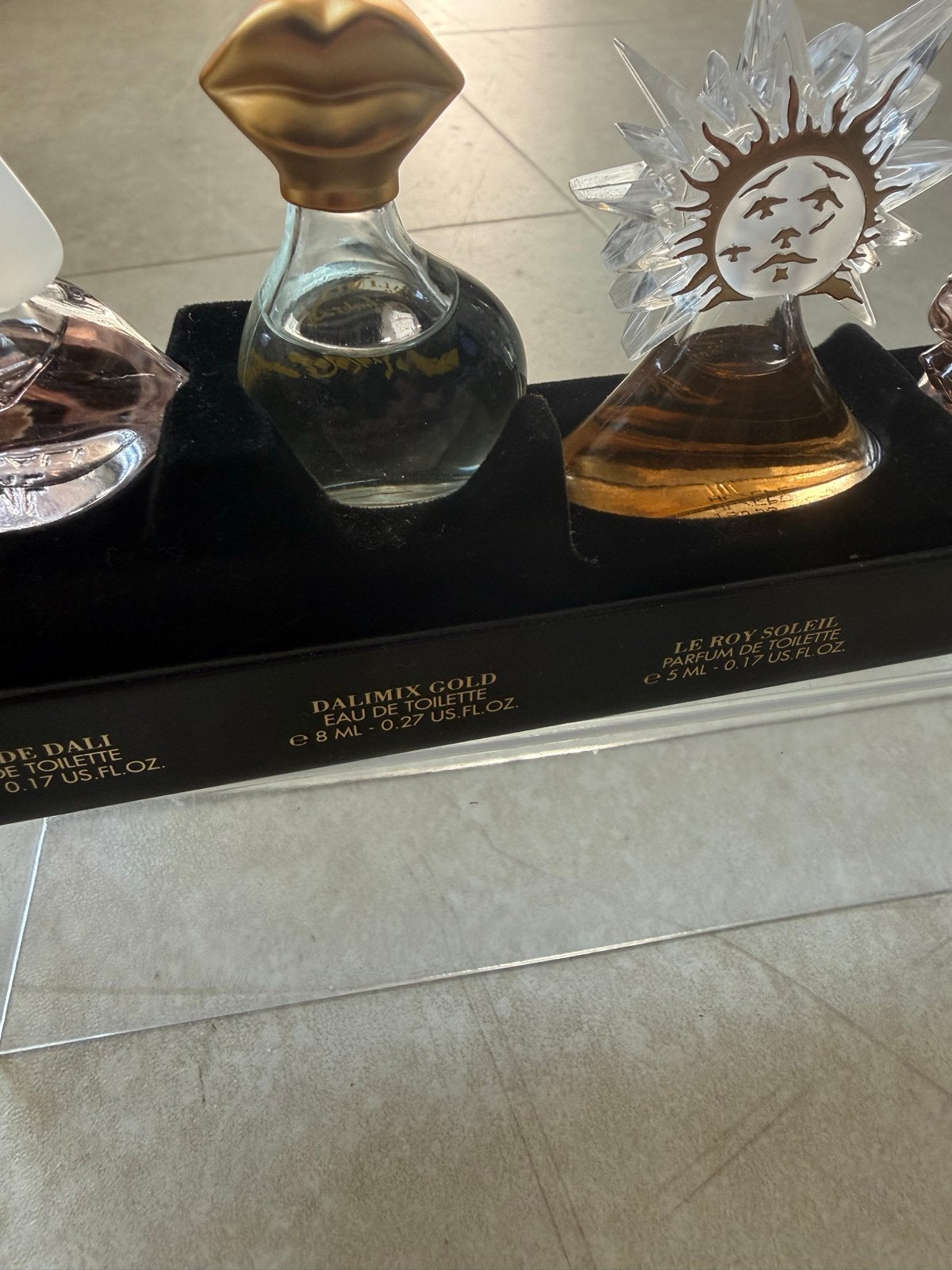 Salvador Dali Legend Collection Miniatuur Parfum Set, Ophalen of Verzenden, Zo goed als nieuw