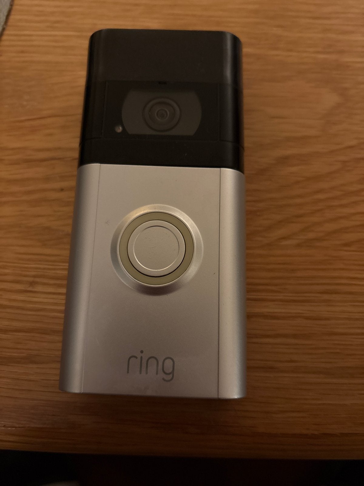 Ring Video Deurbel Bedraad - Zilver/Zwart, Huis en Inrichting, Ophalen of Verzenden, Bewegingsdetectiesensor, Gebruikt, Bedraad