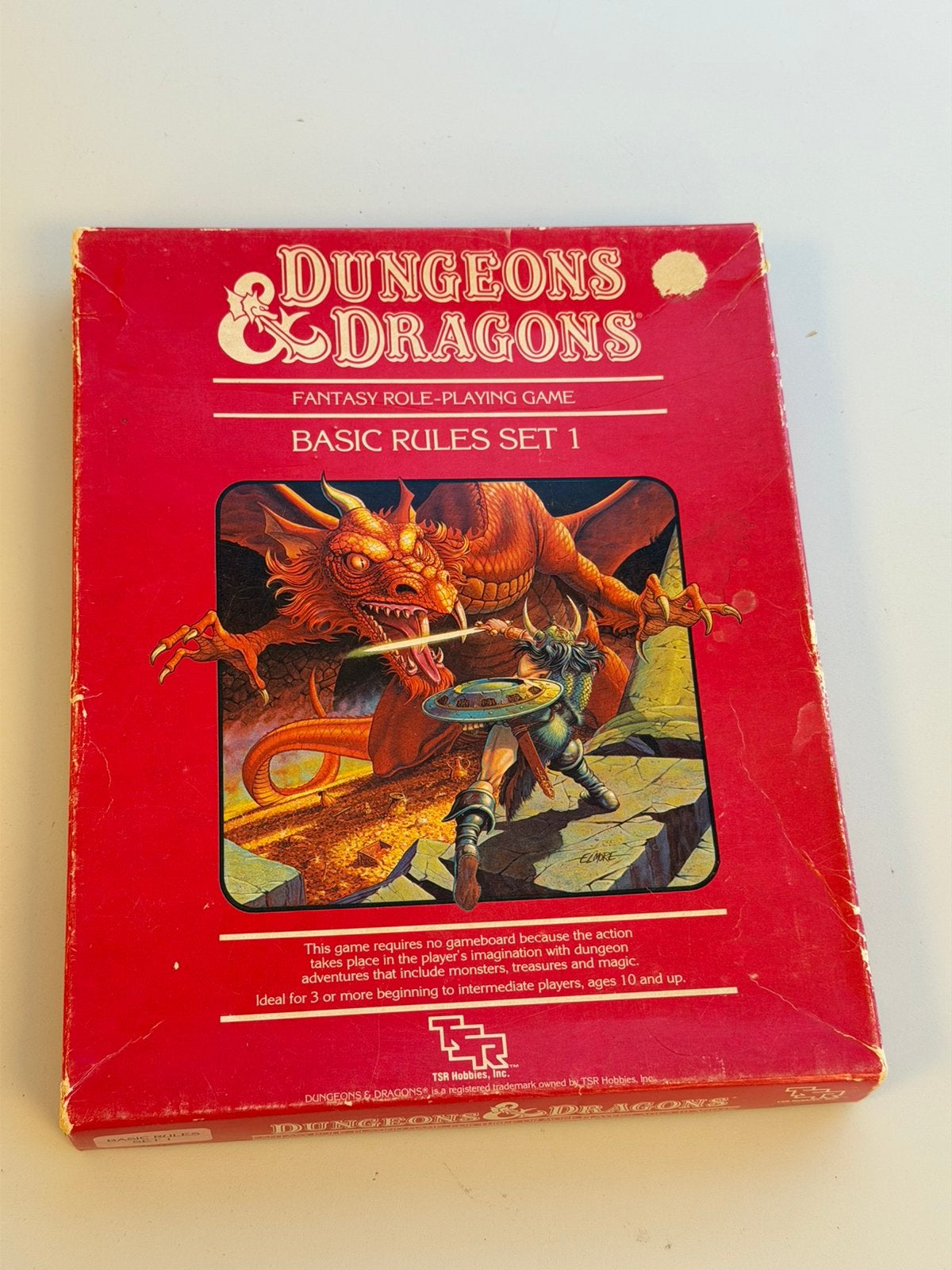 Dungeons & Dragons Basic Set 1 TSR 1011 - 1983 Vintage spel, Gebruikt, Ophalen of Verzenden, H, H
