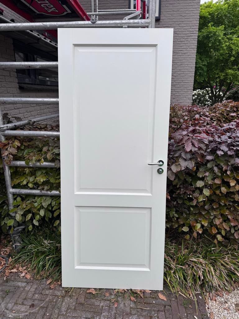Stompen binnendeuren 4x met panelen en deurbeslag, Ophalen, 80 tot 100 cm, Binnendeur, Zo goed als nieuw