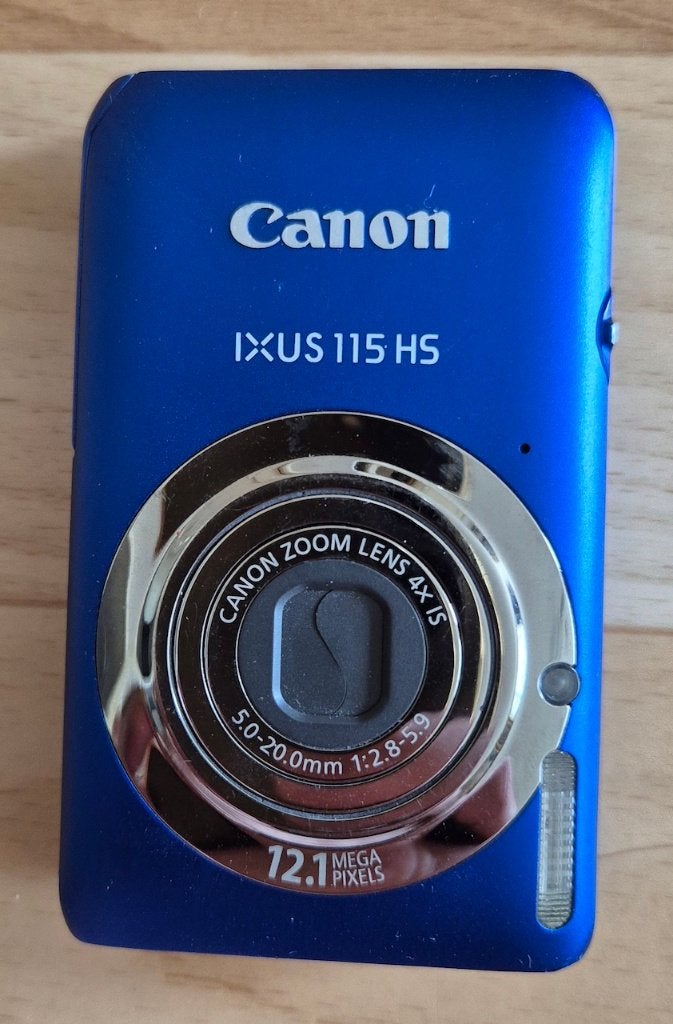 Canon Ixus 115 HS fototoestel (zonder lader)., Canon, 12 megapixels, Ophalen of Verzenden, Zo goed als nieuw