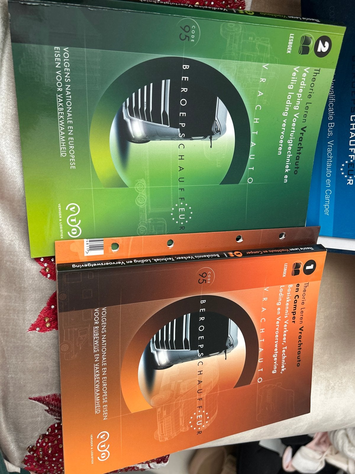 Lesboeken beroepschauffeur vrachtauto Code 95, Boeken, Techniek, Ophalen of Verzenden, Zo goed als nieuw, Autotechniek