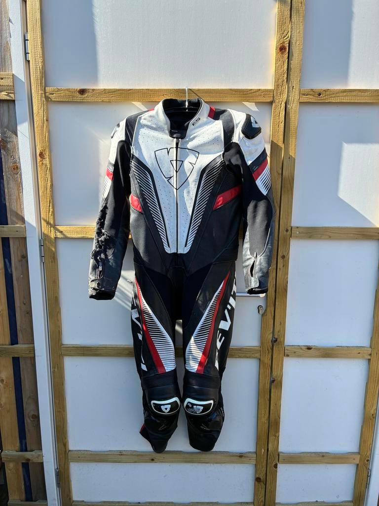 Revit Spitfire One Piece Leren Motorpak - Beschadigd, Motoren, Kleding | Motorkleding, Ophalen of Verzenden, Tweedehands, Heren