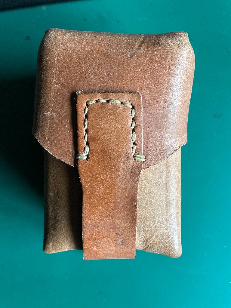 Munitietasje leer M48 post wo2 ww2, Verzamelen, Ophalen of Verzenden, Landmacht, Overige gebieden
