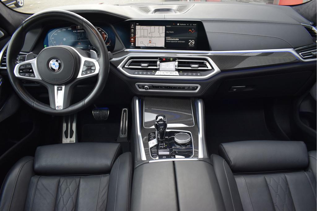 BMW X6 M50i High Executive Panorama, Head up, Elek. trekhaak, Auto's, Automaat, Verwarming stoelen achter, Gebruikt, 532 pk