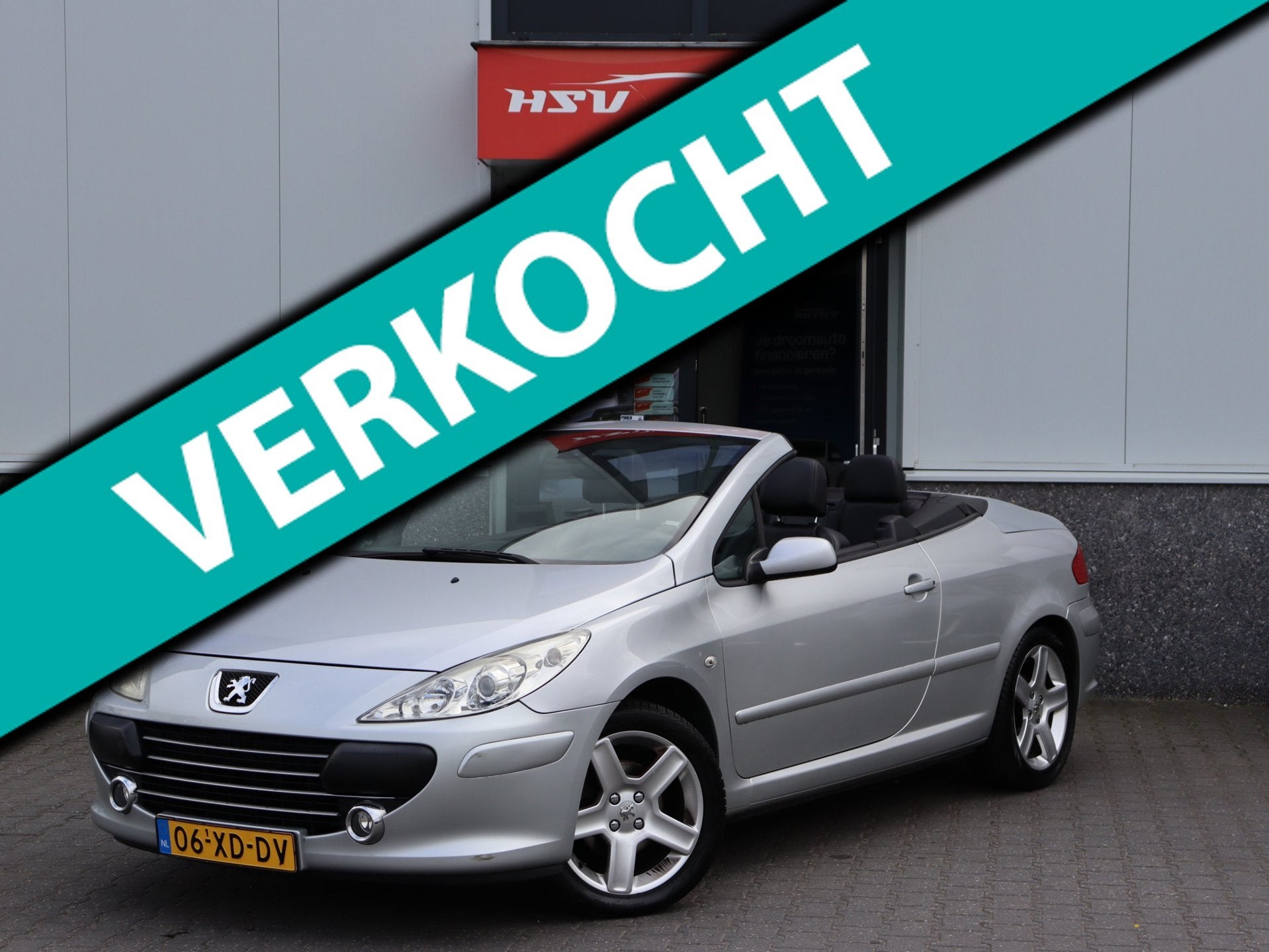 Peugeot 307 CC 2.0-16V automaat leer LM org NL, Auto's, Gebruikt, 4 cilinders, Cabriolet, 4 stoelen