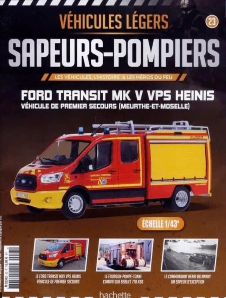Ford Transit MK V VPS Heinis brandweer schaal 1/43 # 23, Hobby en Vrije tijd, Verzenden, Nieuw, Auto, Overige merken