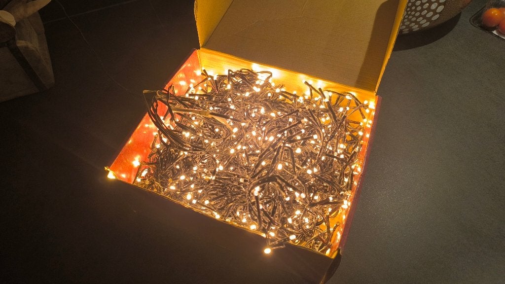 Kerstverlichting, Clusterverlichting 1152 lampjes., Diversen, Ophalen, Gebruikt