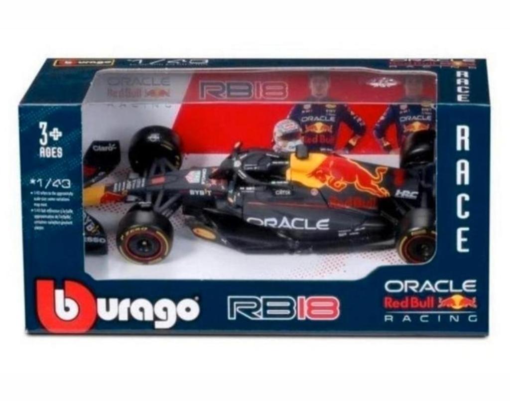 Aanbieding Bburago RB18 MAX VERSTAPPEN 2022 nieuw in doosje, Ophalen of Verzenden, Nieuw, Auto, Overige merken
