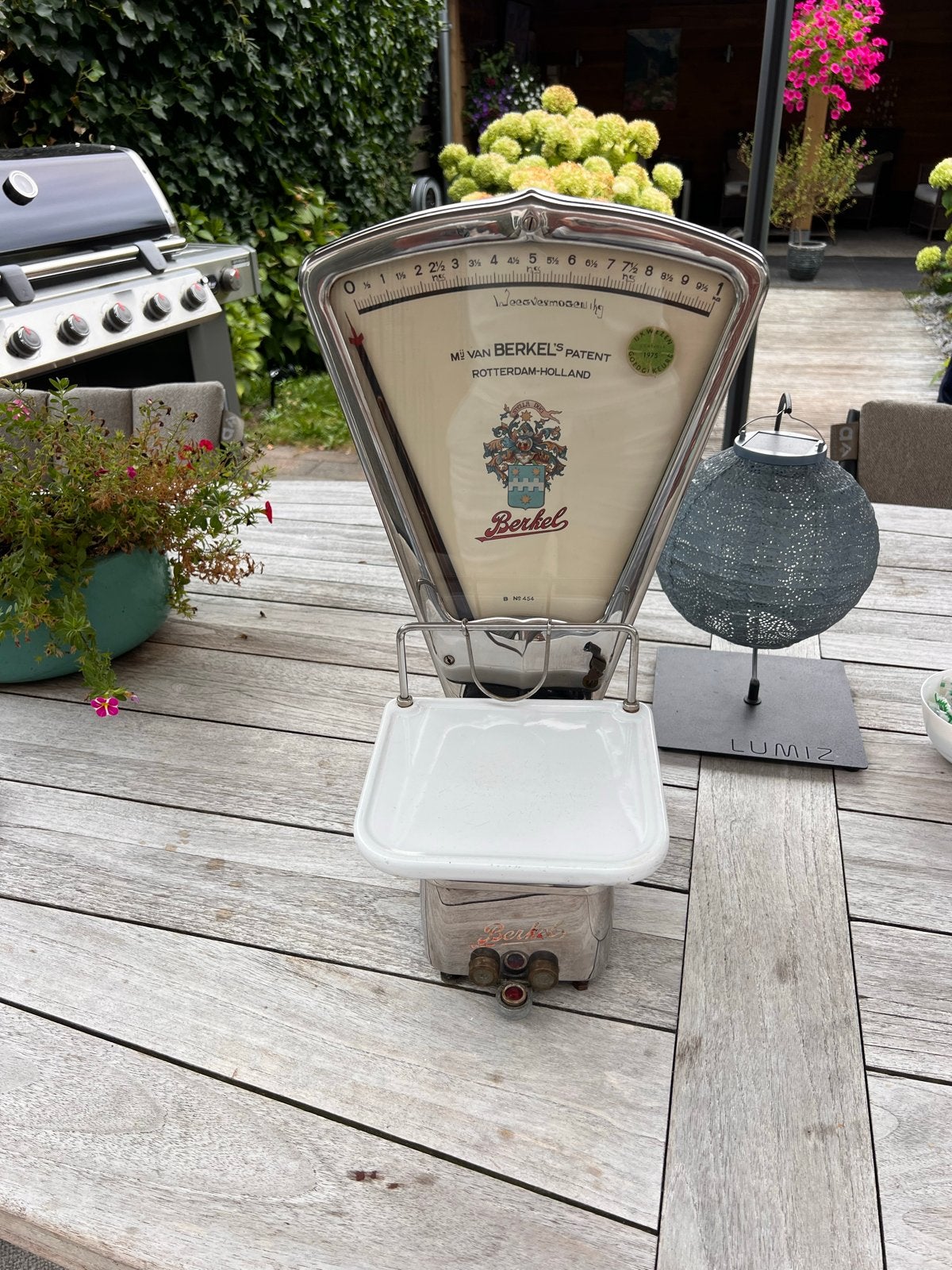 Berkel type B weegschaal 1 kg snoepweegschaal, Antiek en Kunst, Ophalen