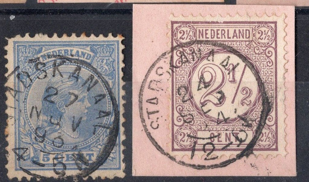 Kleinrond Stadskanaal 2x, Verzenden, T/m 1940, Gestempeld