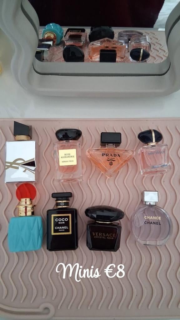 Mini parfums diverse merken - €8 per stuk, Sieraden, Tassen en Uiterlijk, Uiterlijk | Parfum, Verzenden, Nieuw