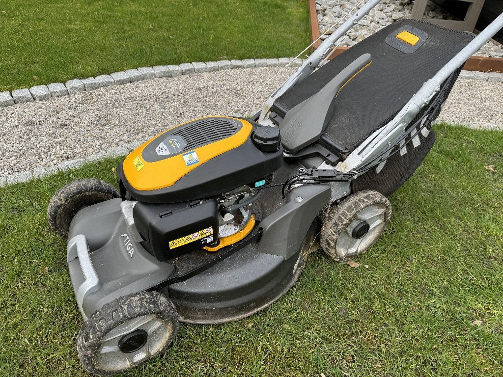 Grasmaaier Stiga Twinclip 55 SVH, perfecte staat, Ophalen, Cirkelmaaier, Gebruikt, Stiga