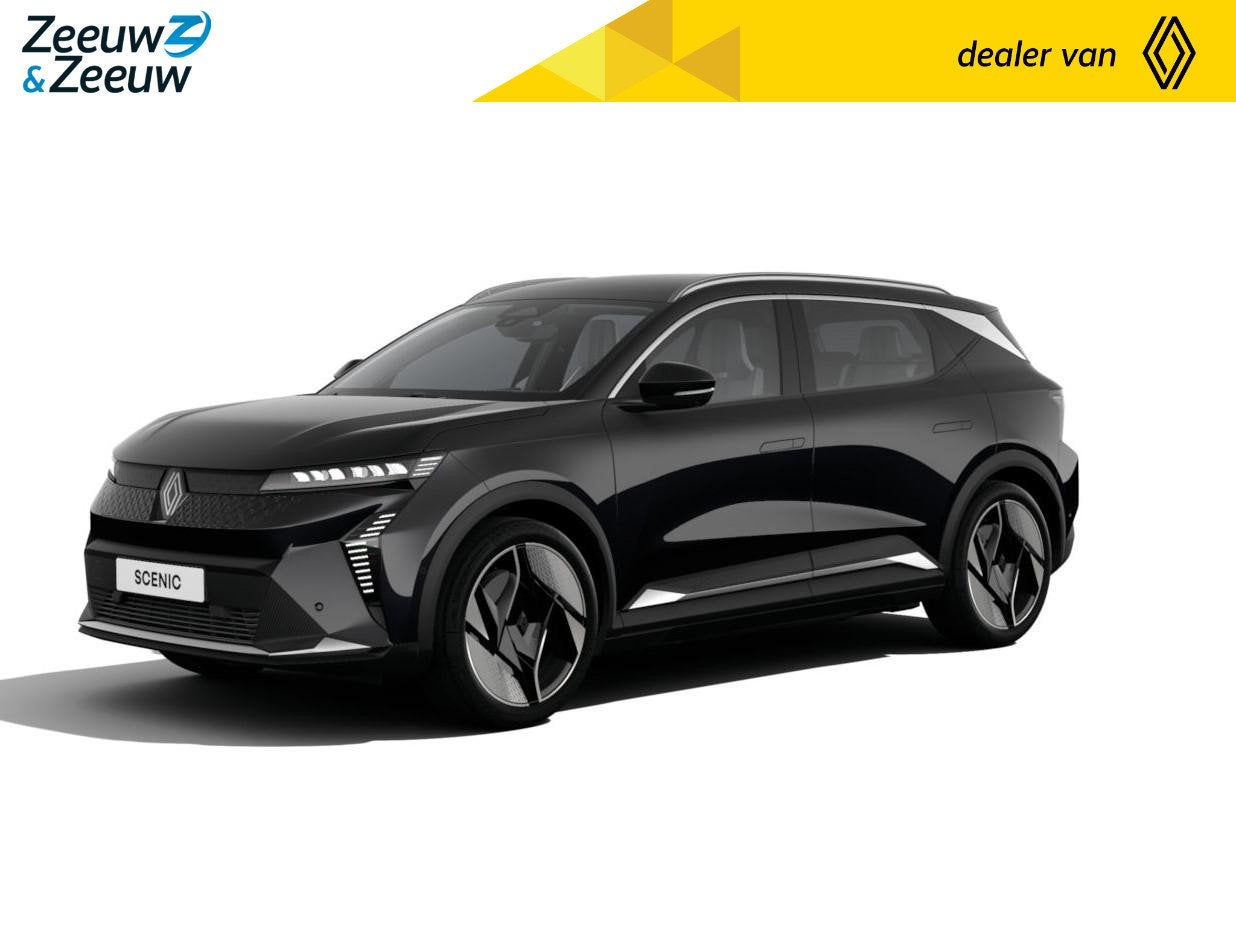 Renault Scenic E-Tech EV87 long range iconic Nu uit voorraad, Auto's, 12 maanden, Zwart, Zwart, 218 pk