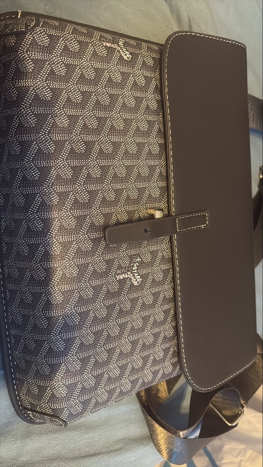 Goyard Messenger Tas - Zwart/Bruin, Overige merken, Zwart, Ophalen of Verzenden, Zo goed als nieuw
