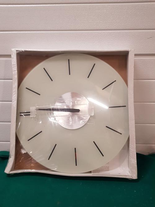 Ronde wandklok glas 48 cm diam, Ophalen of Verzenden, 'T Olde Gre-j, Info@toldegrej.nl, Endepoelstraat 20f Didam