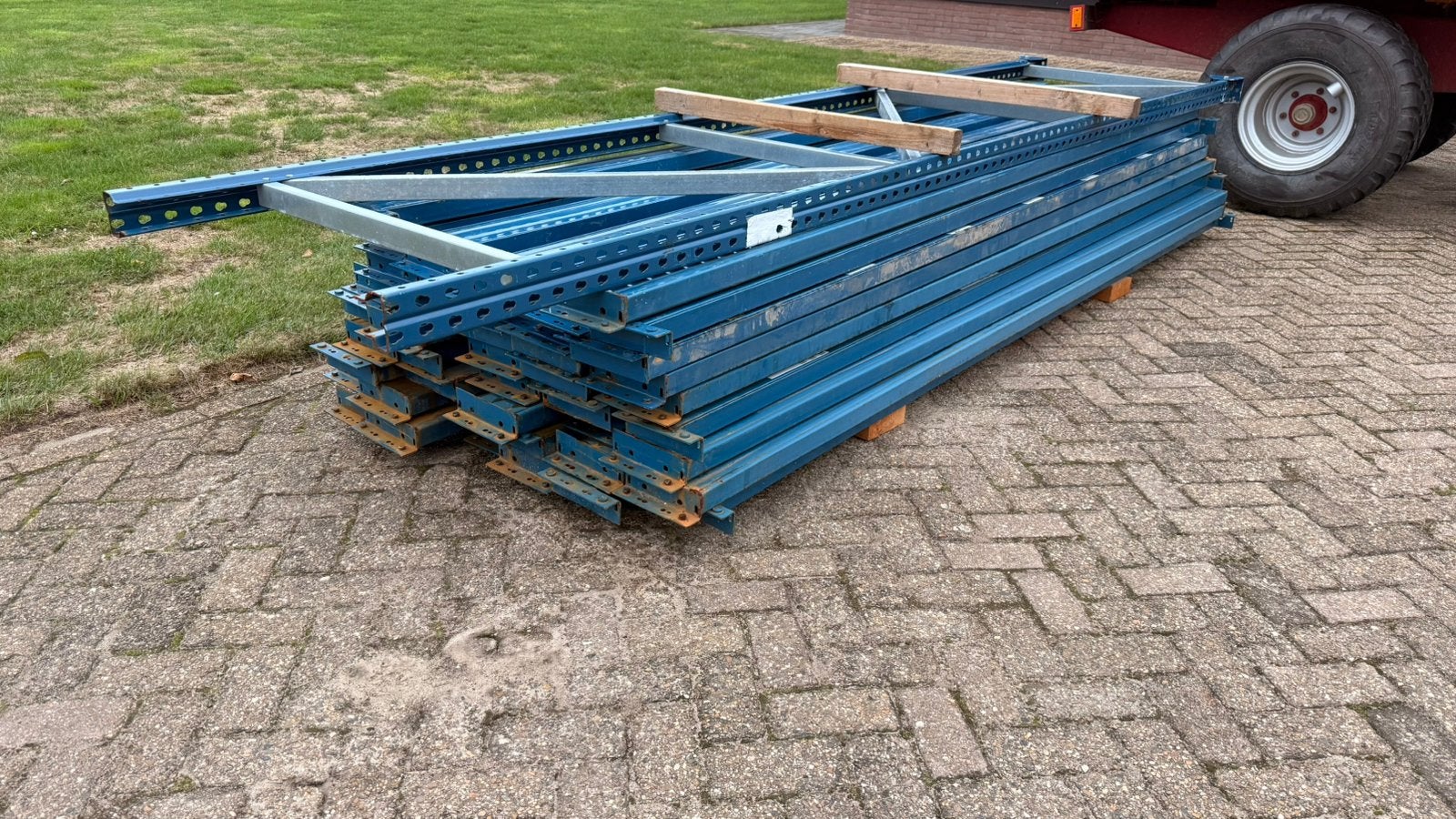 Pellet stelling liggers 3,3m 40 stuks, Ophalen, Gebruikt