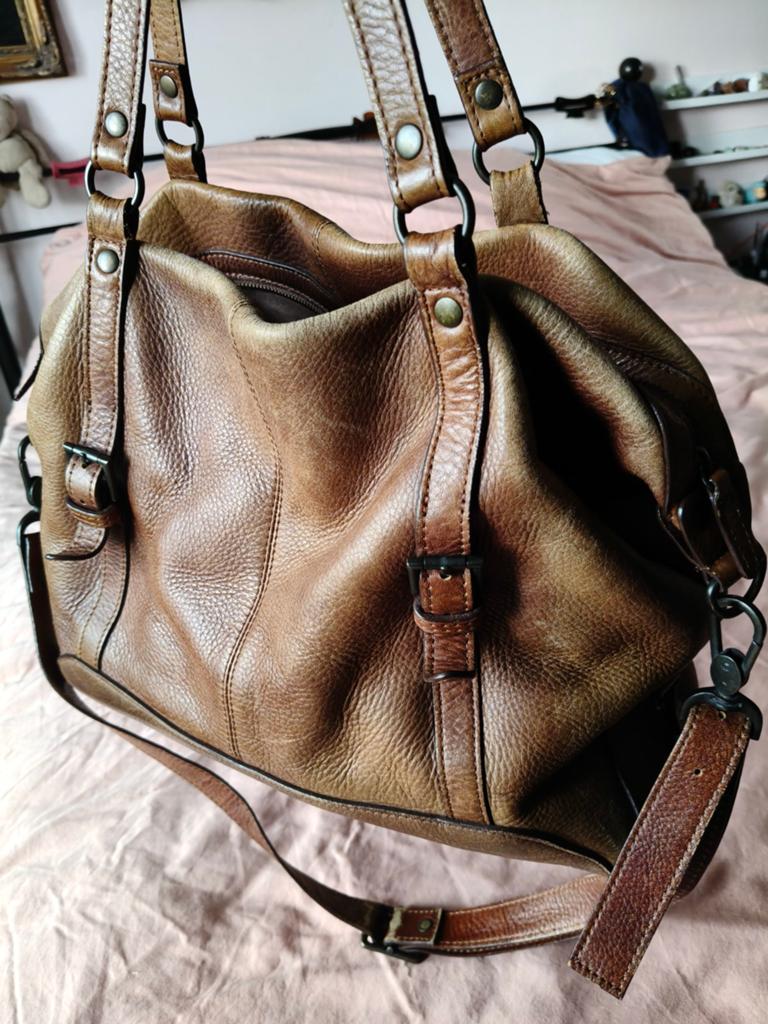 Tas, Timothy Oulton, zadelleer, Ophalen of Verzenden