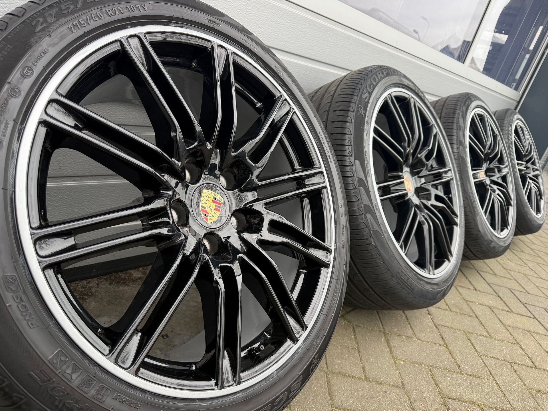 Orig 21 " Porsche Cayenne E2 92A E-Hybrid GTS velgen banden, Auto-onderdelen, Gebruikt, -, 275 mm, -