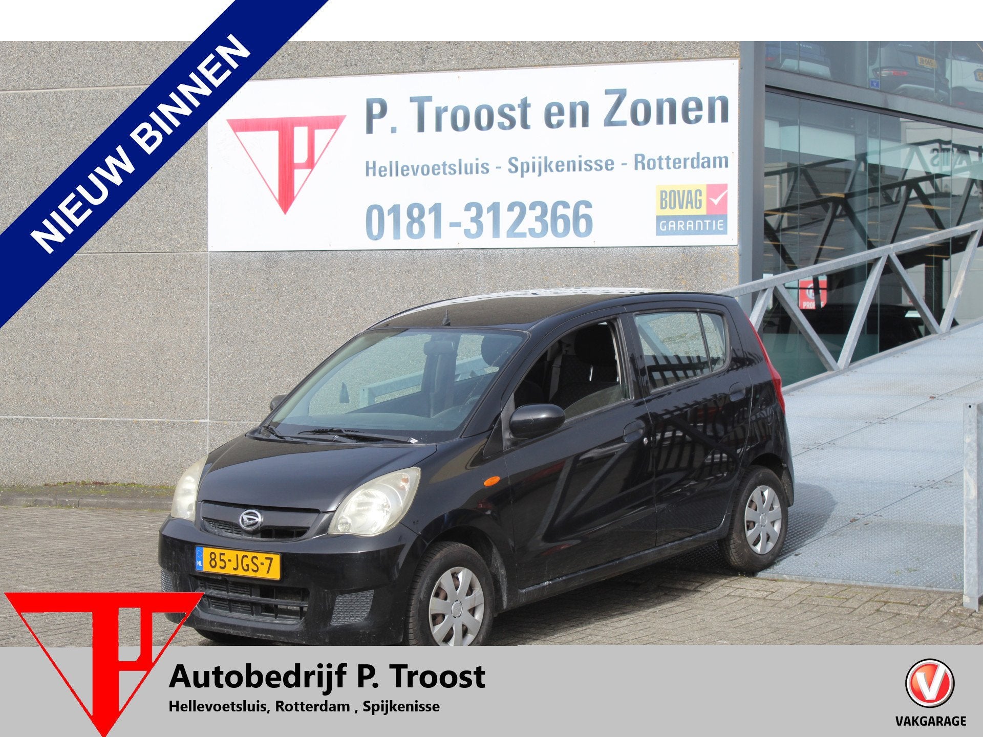 Daihatsu Cuore 1.0 Trend Radio CD-Speler/Centrale deurvergre, Auto's, Daihatsu, Voorwielaandrijving, Stof, Zwart, 18 €/maand
