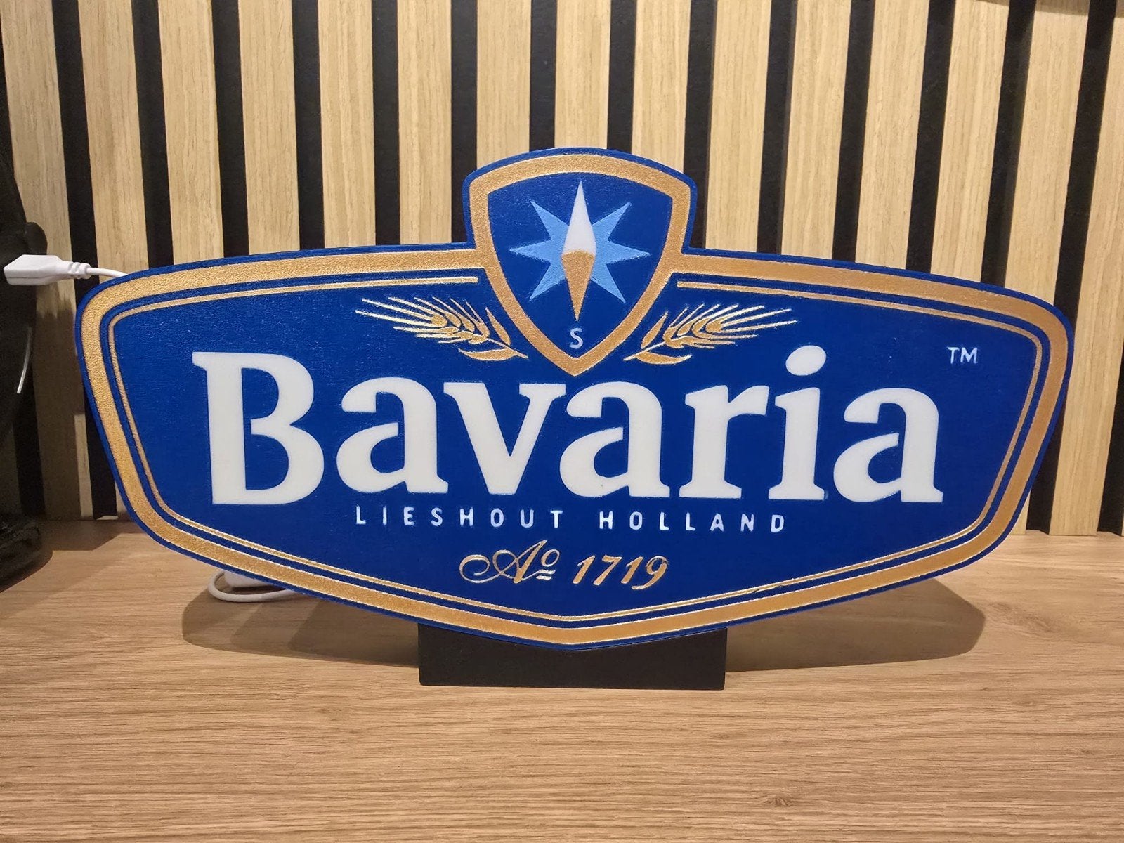 Bavaria Lichtbak - Uniek Reclamebord, Ophalen of Verzenden, Nieuw, Lichtbak of (neon) lamp
